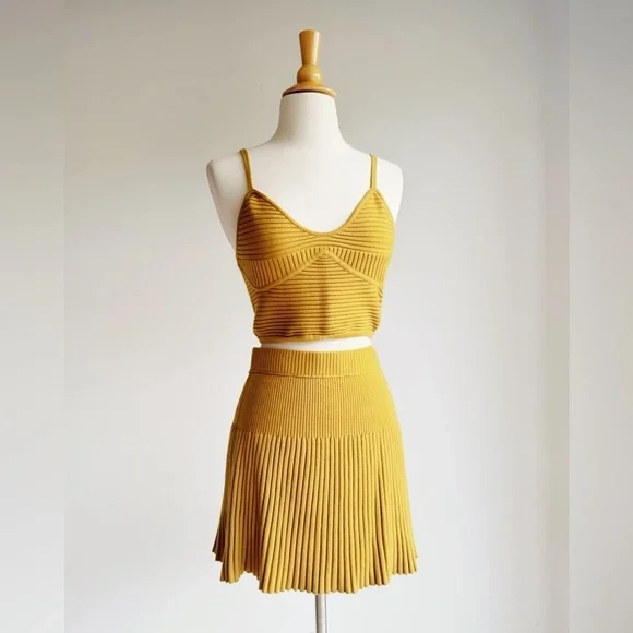 Aerie Take Charge Ribbed Skirt & Corset Set | Small - Picture 2 of 6